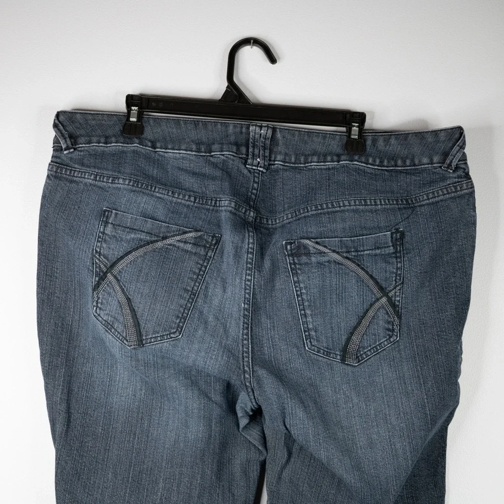 Vintage Lane Bryant Venezia Dark Jeans Women's‎ 20 wide leg stretchy
